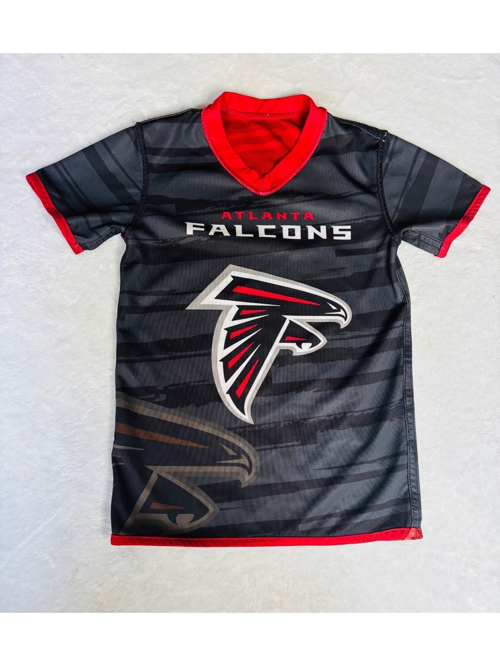 Atlanta Falcons NFL FLAG Youth Reversible Football Jersey Red Black